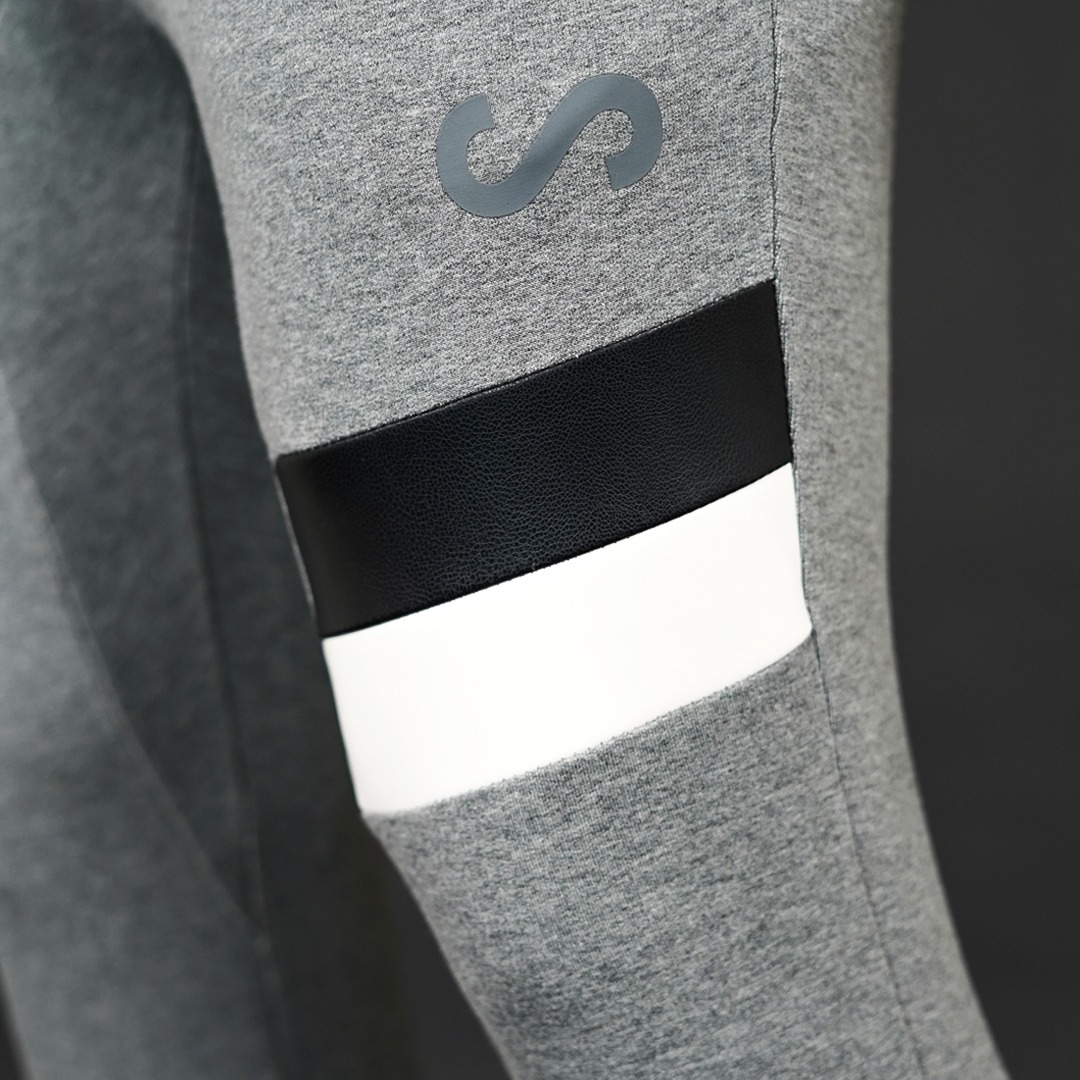 NEVERES Dual Tone Leather Jogger