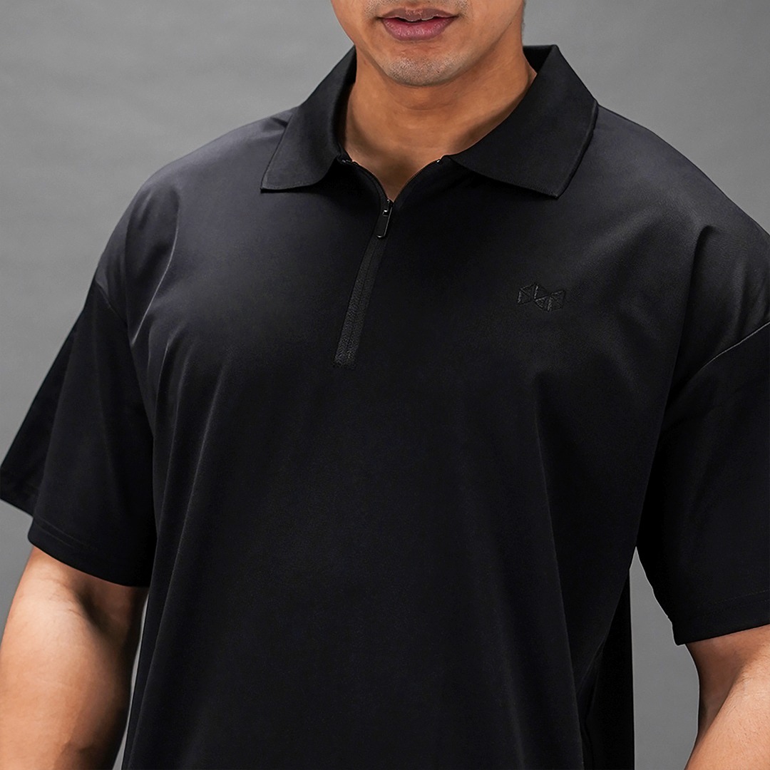 NEVERES Oversized Polo Shirt