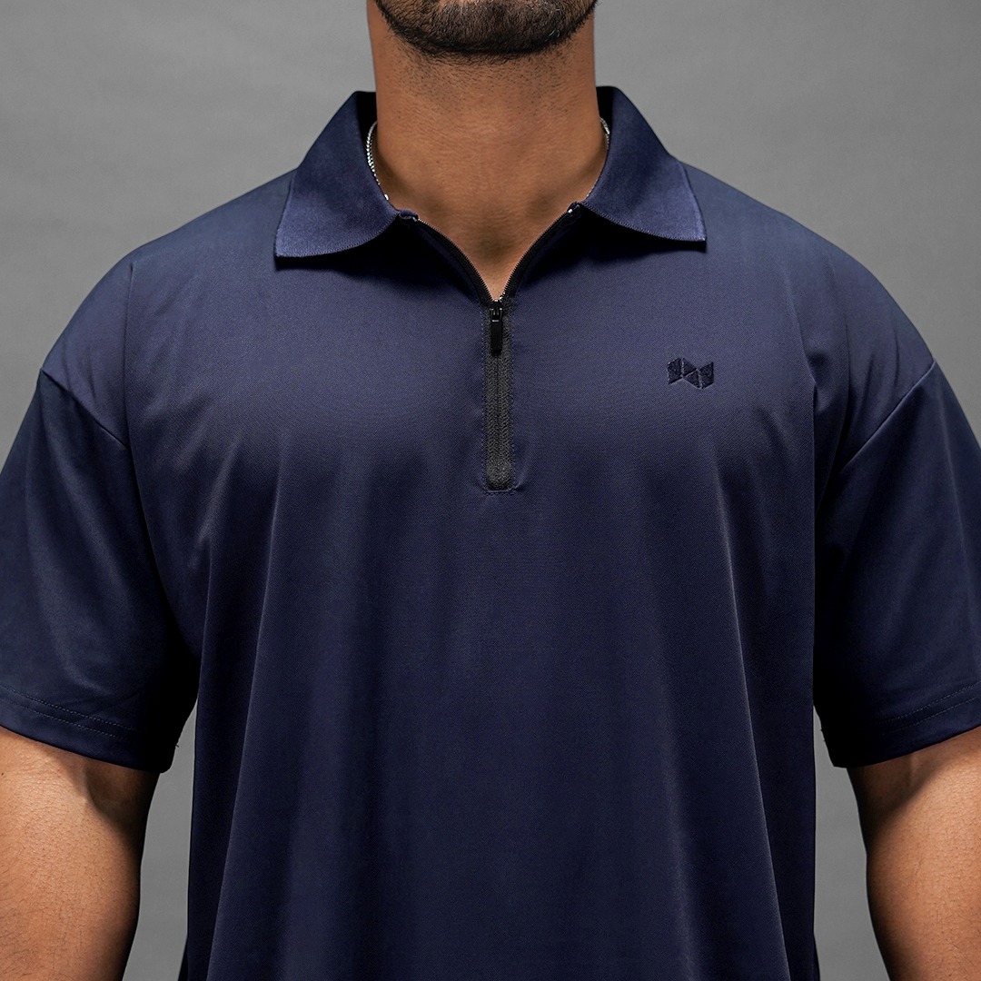 NEVERES Oversized Polo Shirt