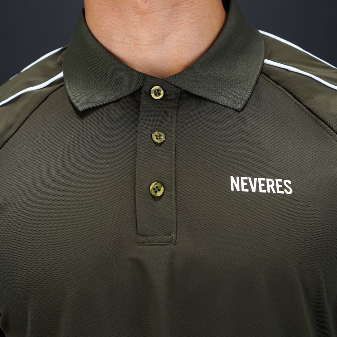 NEVERES Dual Stripe Oversized Polo