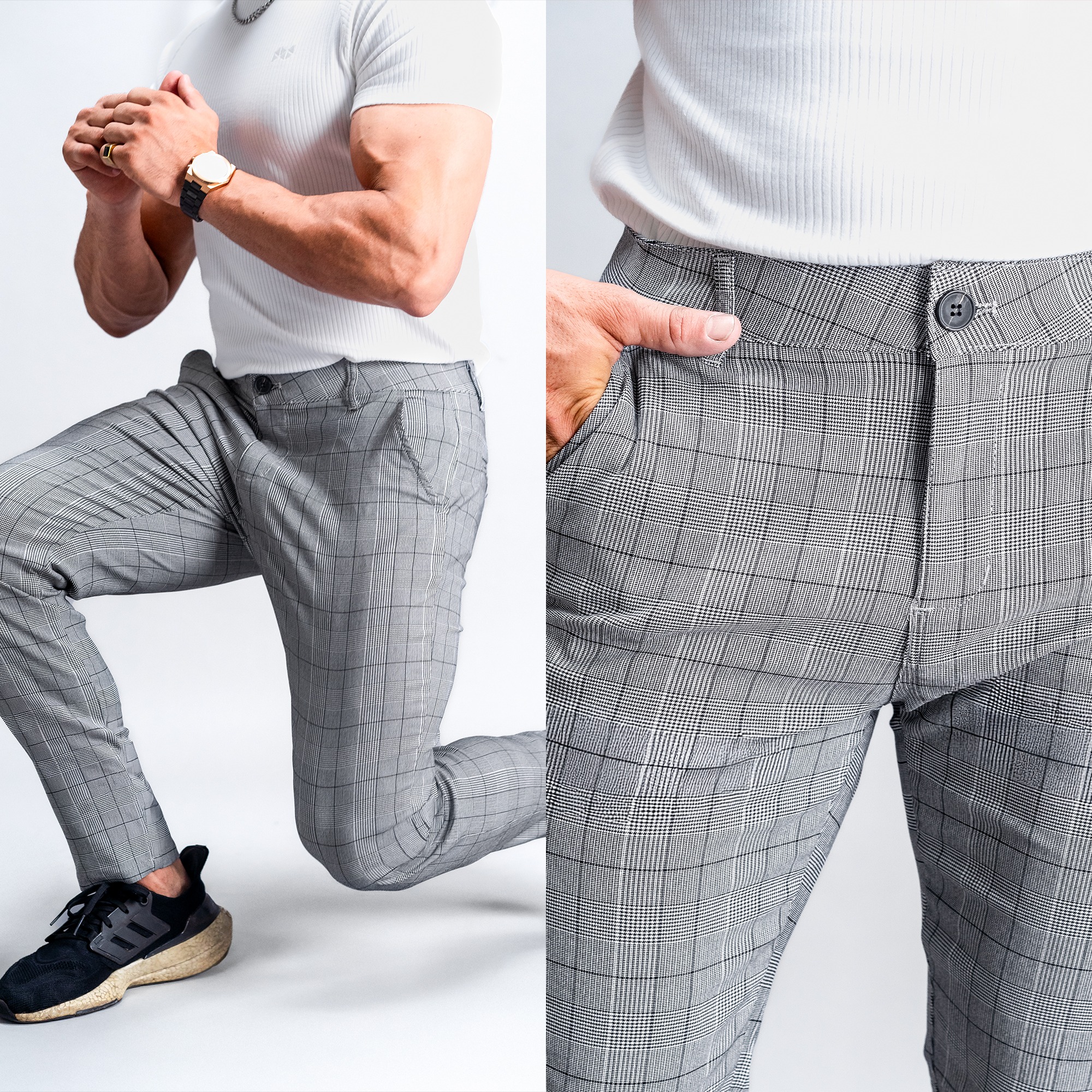 NEVERES Slimfit Stretch Tech Chino Pants