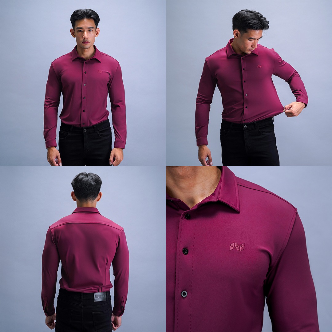 NEVERES Classic Fit Shirt Long Sleeve