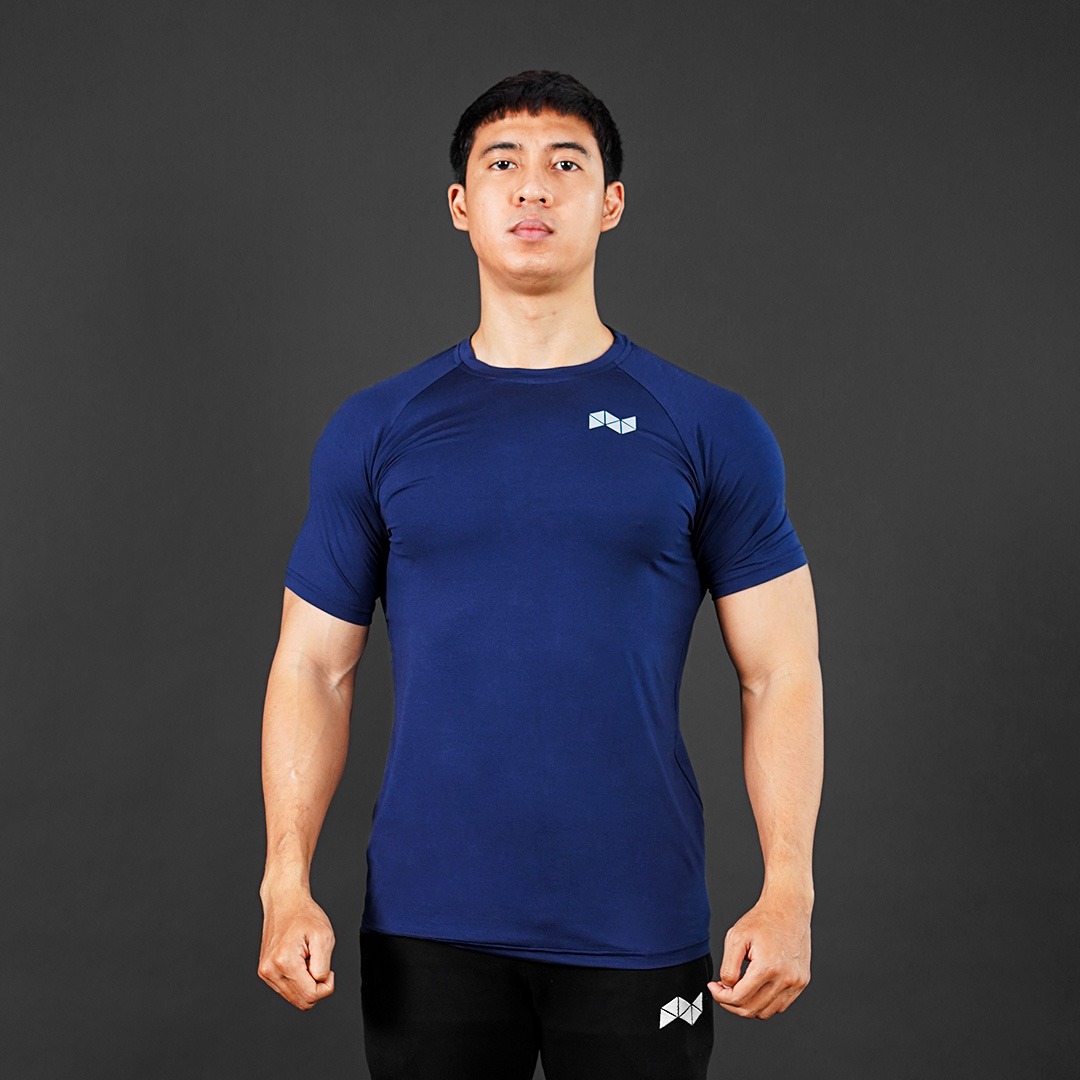 NEVERES Light Performance Tee - Navy