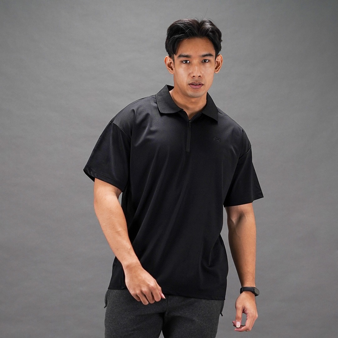 NEVERES Oversized Polo Shirt
