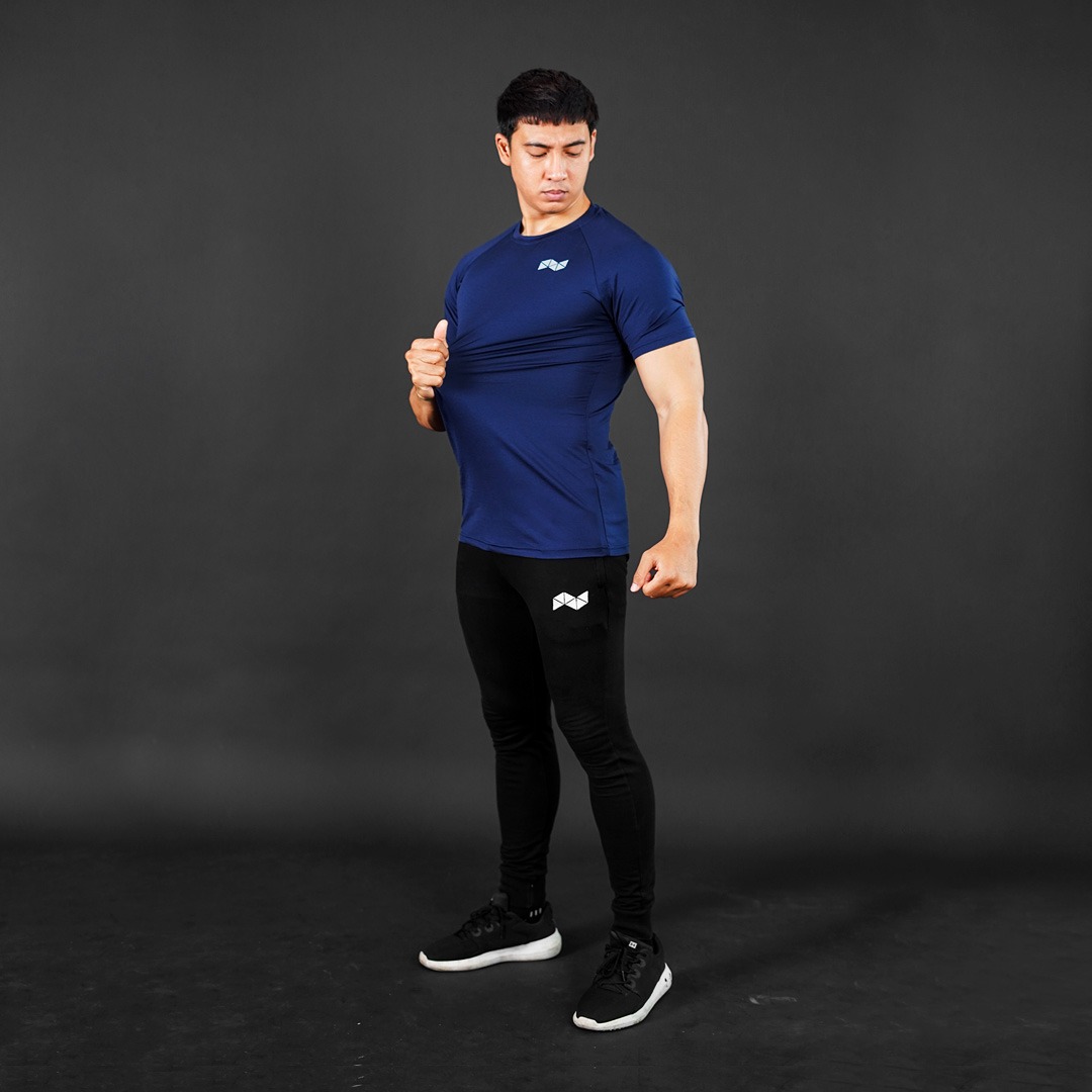 NEVERES Light Performance Tee - Navy