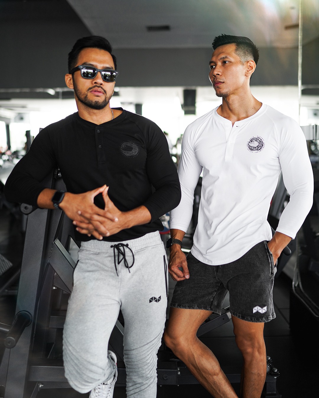 NEVERES Henley Pro 3/4 Sleeve T-Shirt