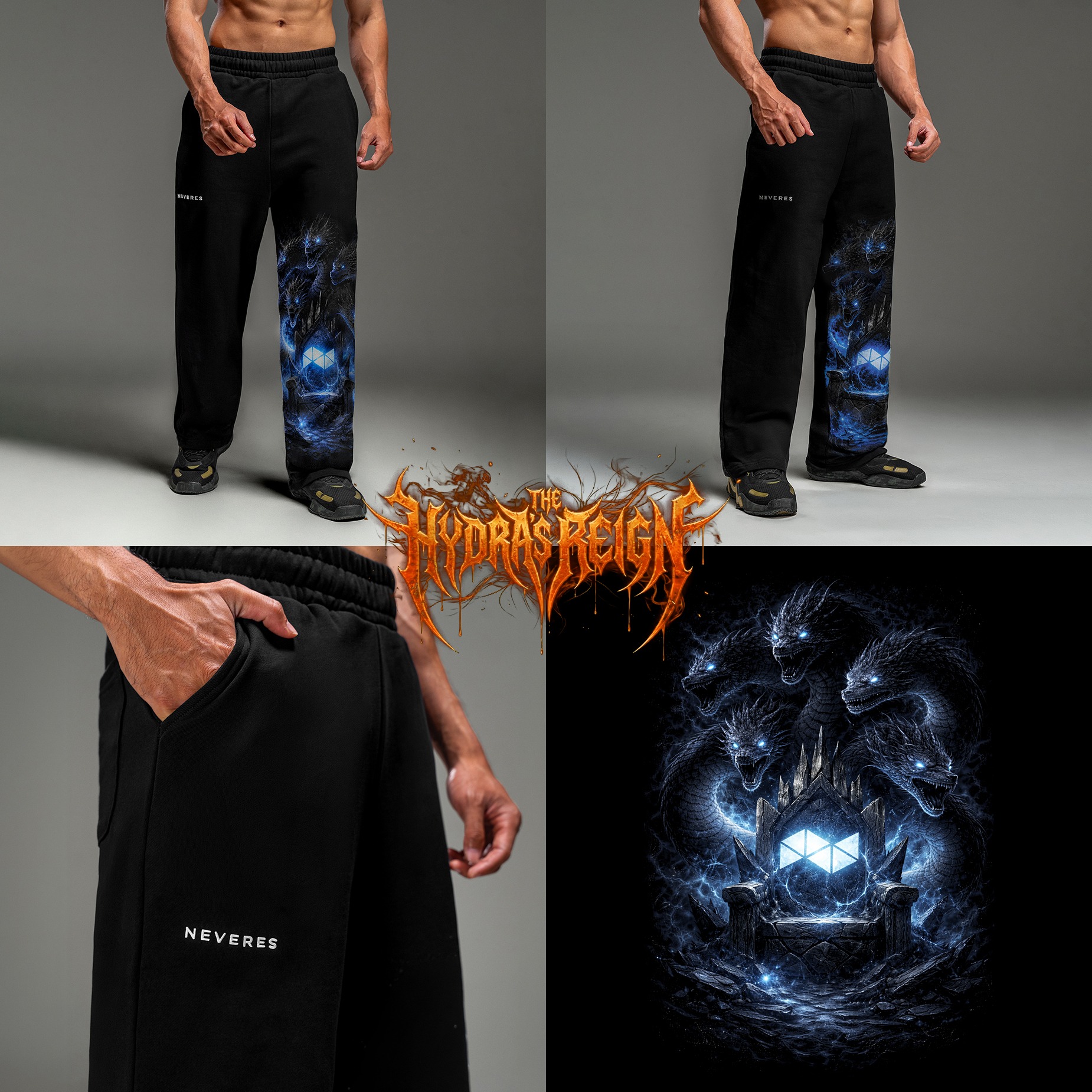 NEVERES Protect This Brand Wide Jogger