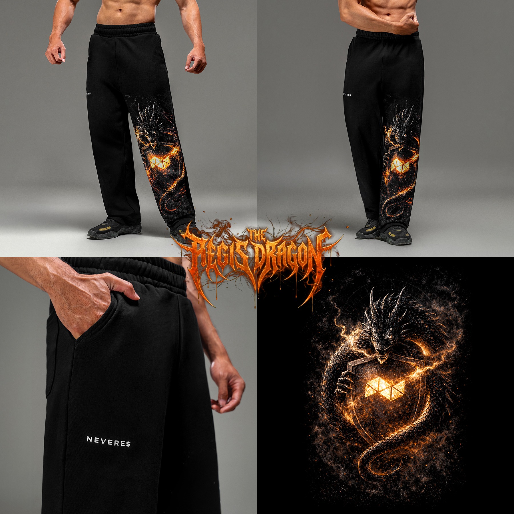 NEVERES Protect This Brand Wide Jogger