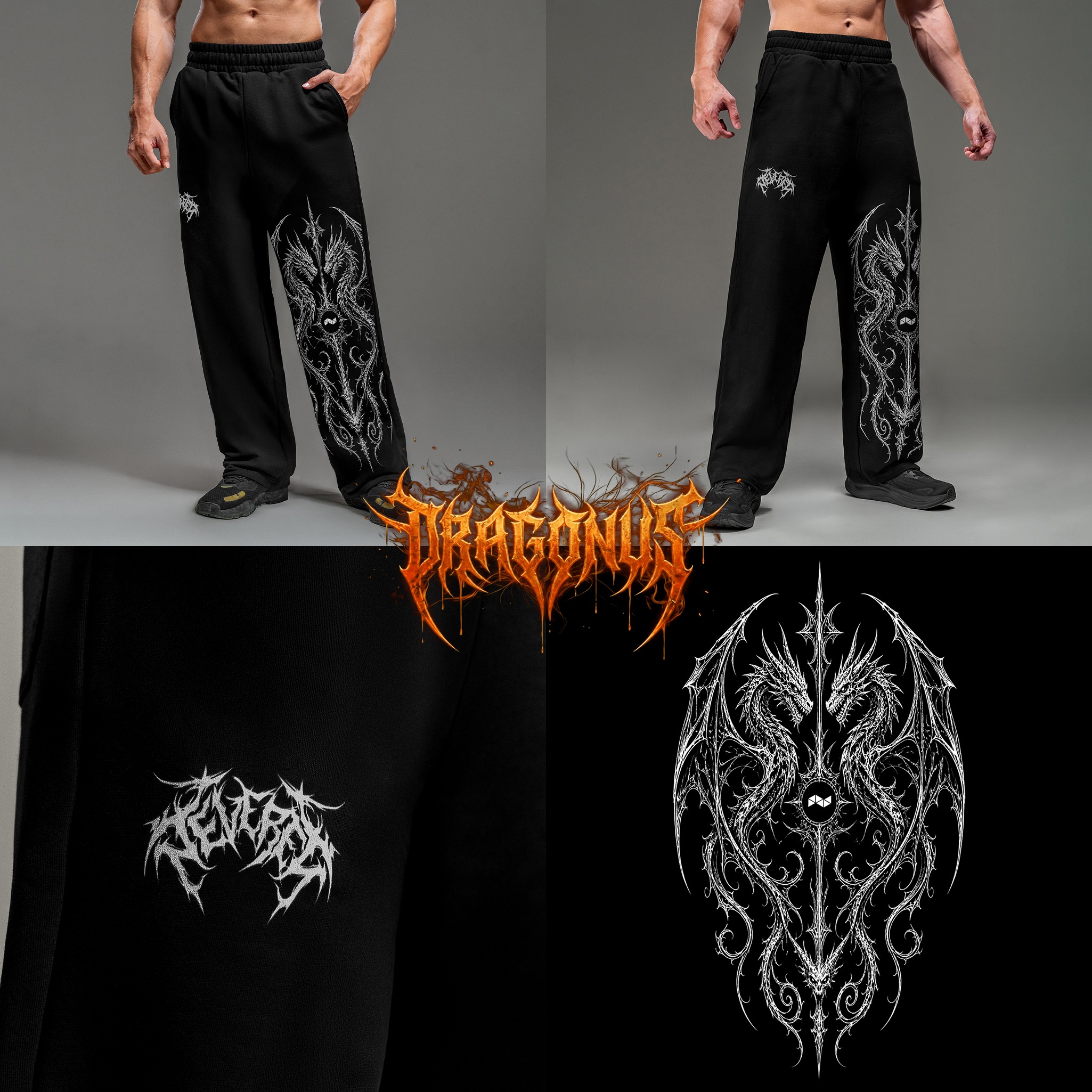 NEVERES Relic of Chaos Wide Jogger