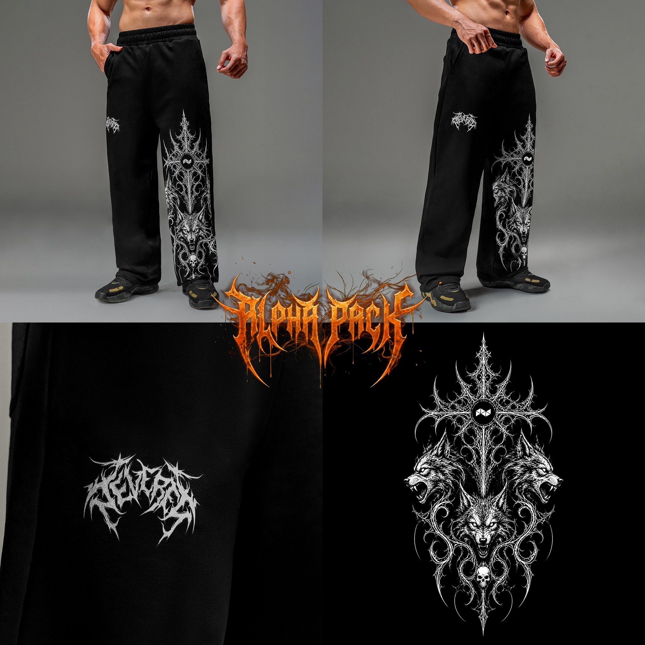 NEVERES Relic of Chaos Wide Jogger