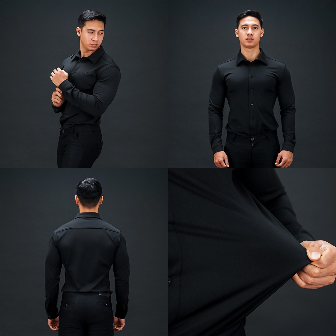 NEVERES Classic Fit Shirt Long Sleeve