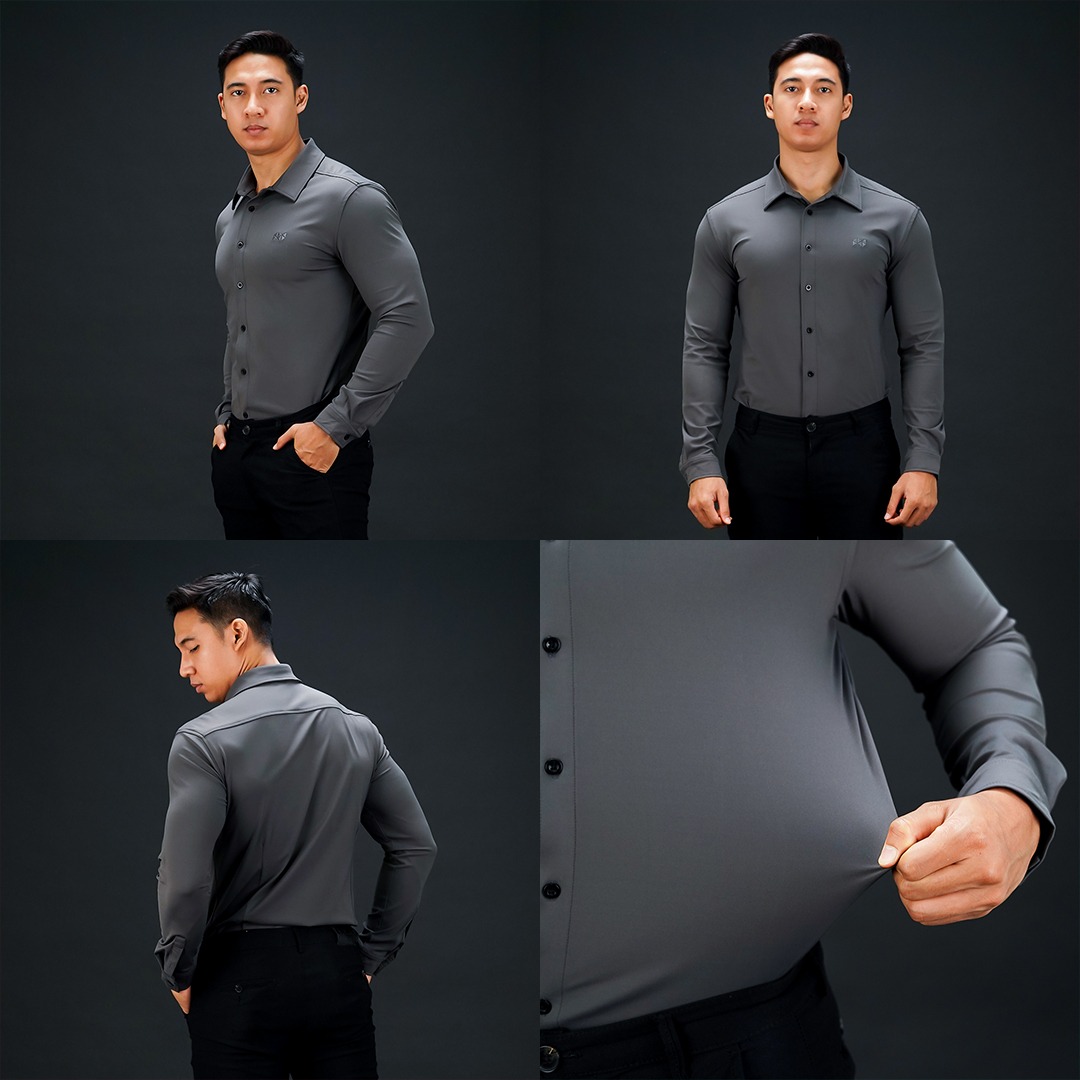 NEVERES Classic Fit Shirt Long Sleeve