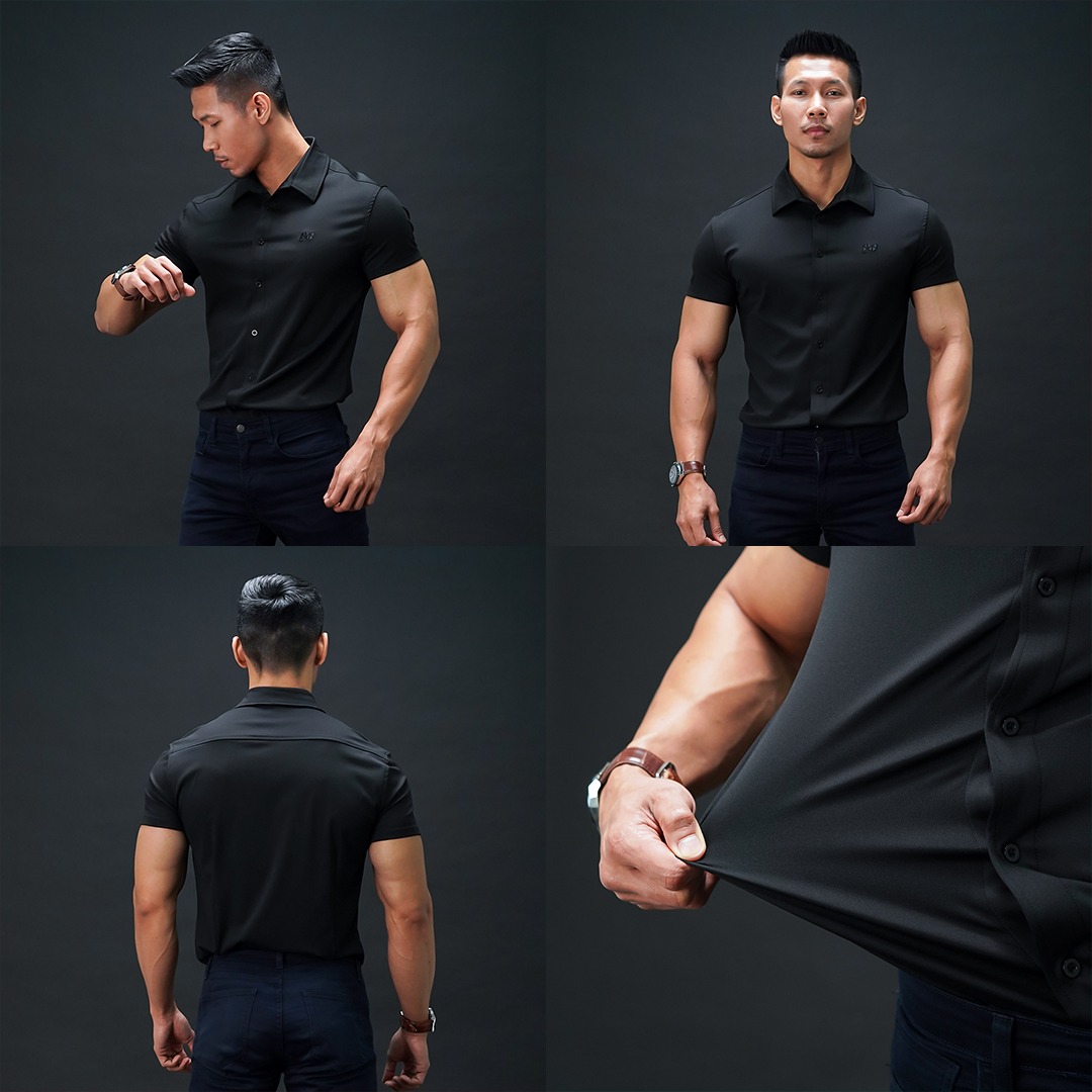 NEVERES Classic Fit Shirt Short Sleeve
