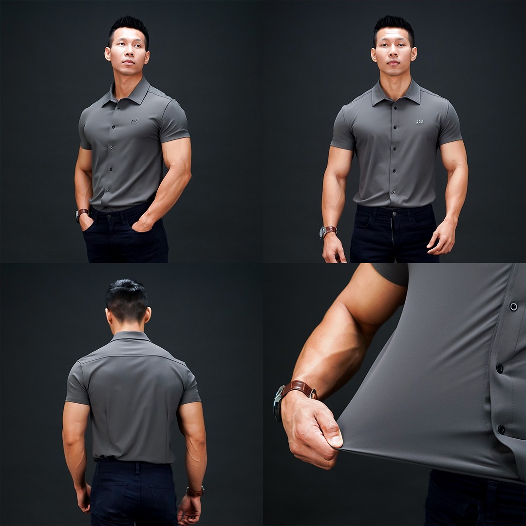 NEVERES Classic Fit Shirt Short Sleeve