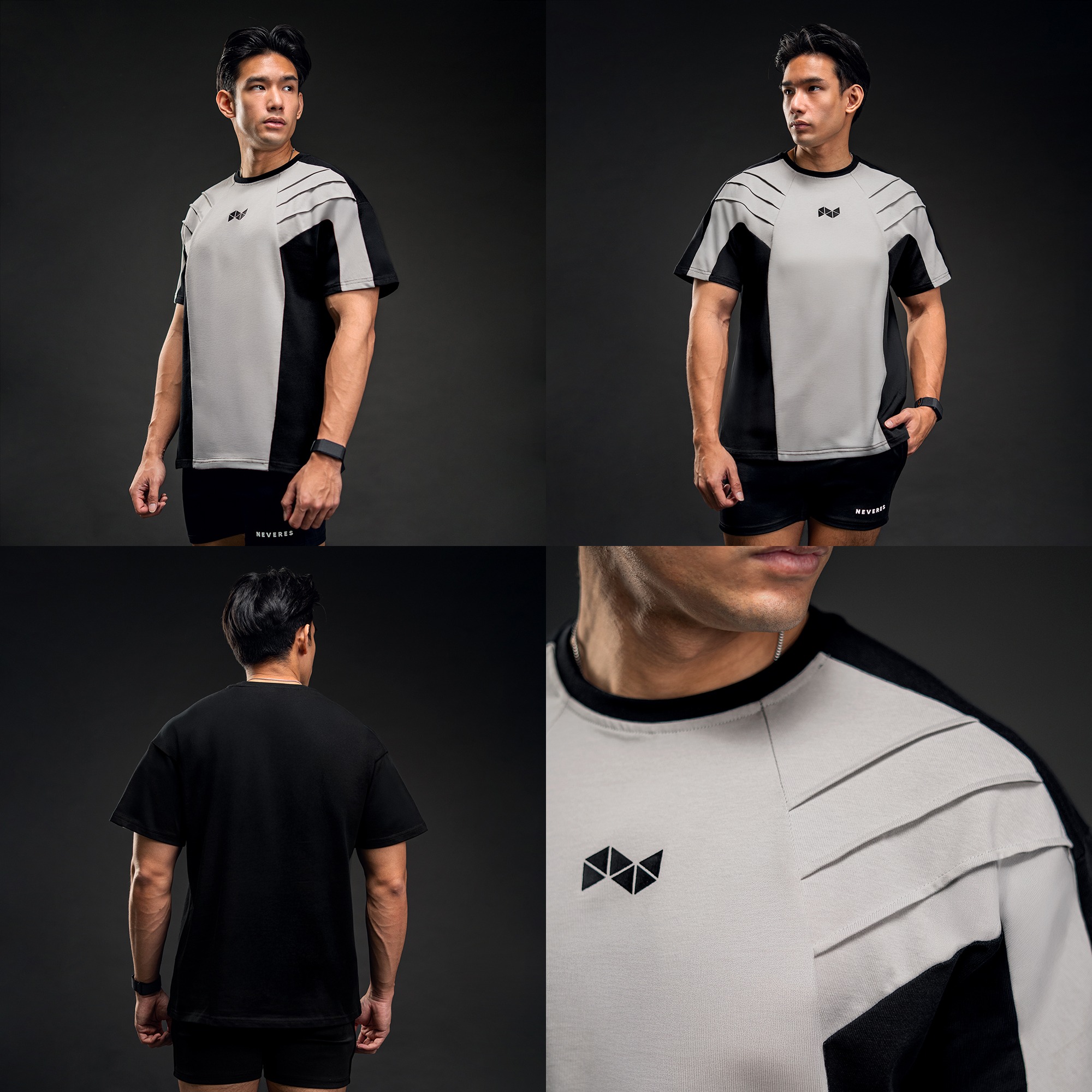 NEVERES Shark Fin Oversized T-Shirt