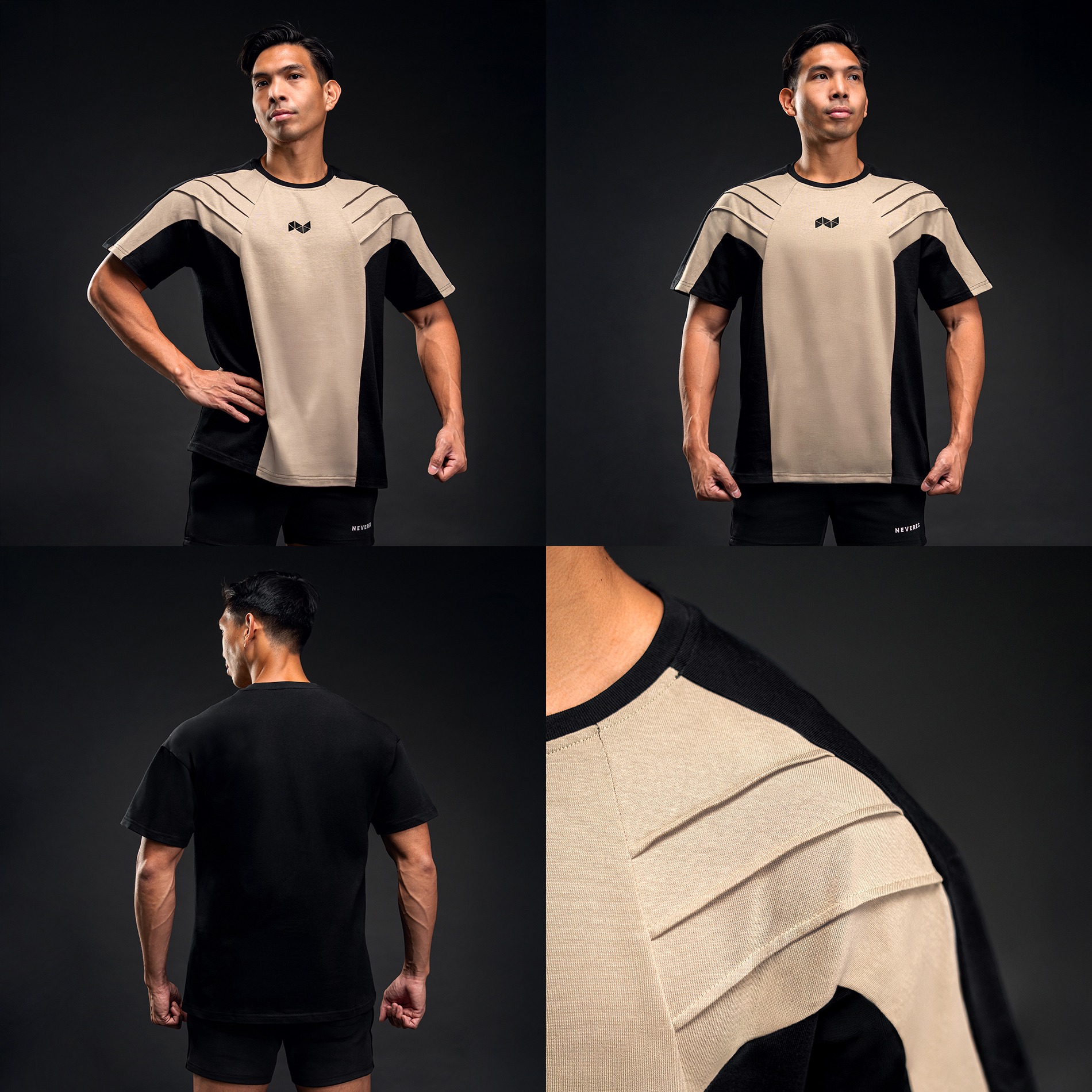 NEVERES Shark Fin Oversized T-Shirt