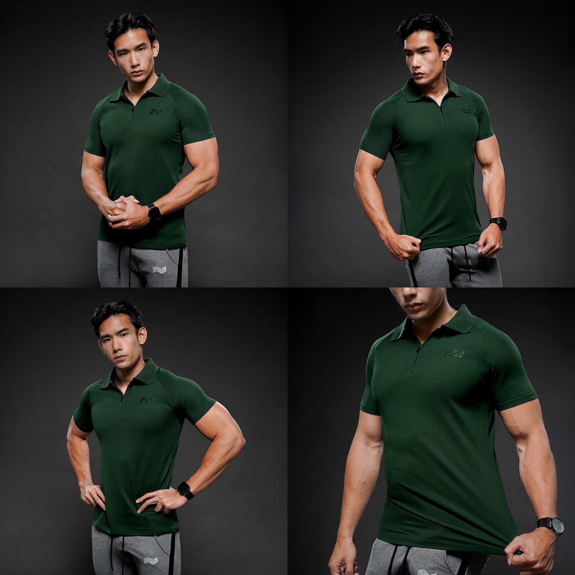 NEVERES Ace Zipper Polo Shirt