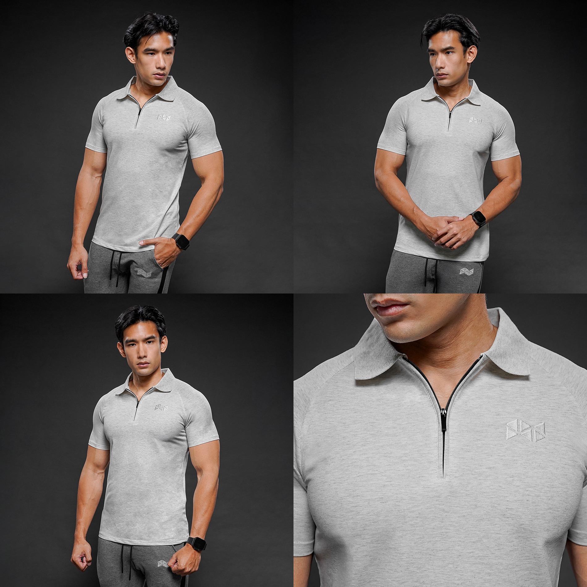 NEVERES Ace Zipper Polo Shirt