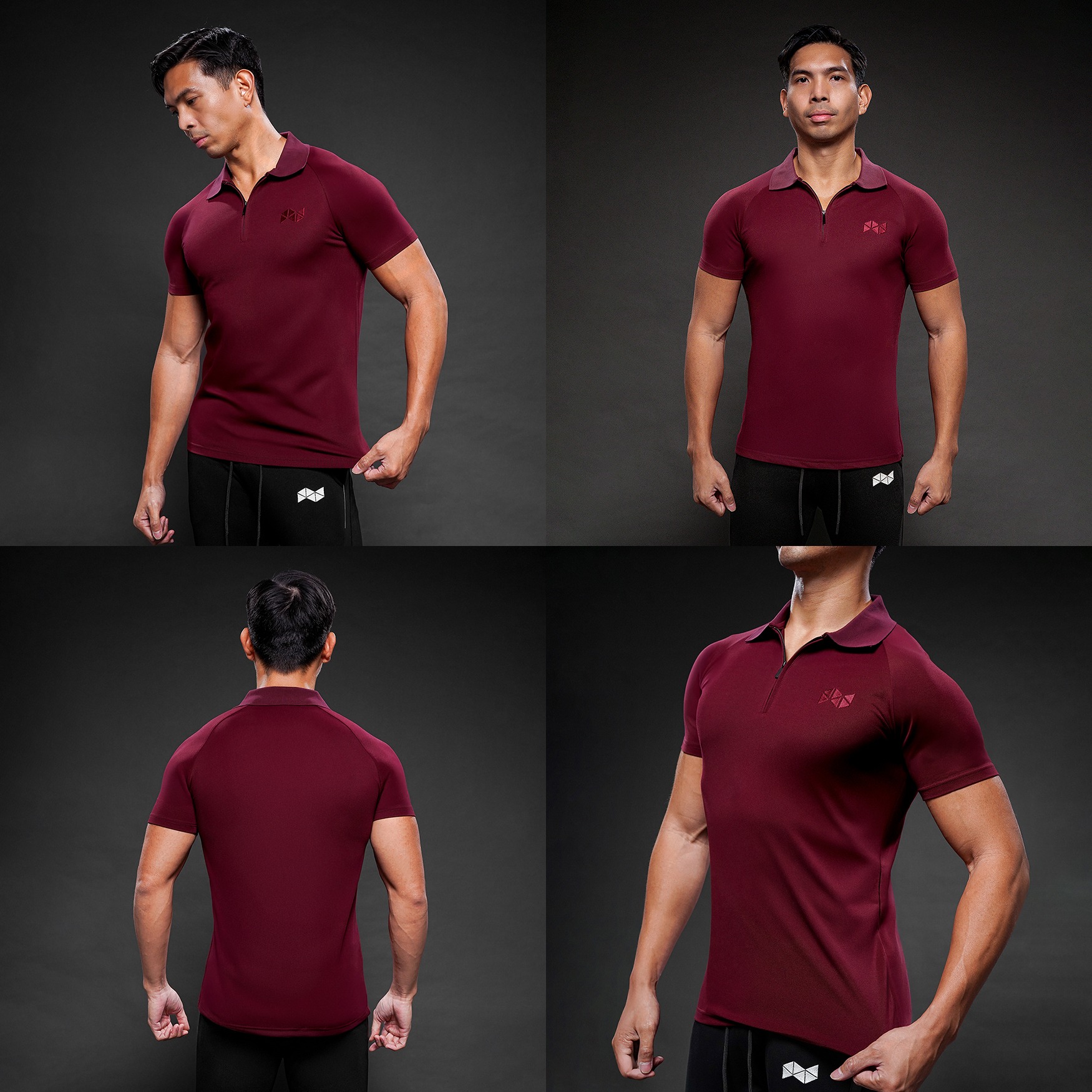 NEVERES Ace Zipper Polo Shirt