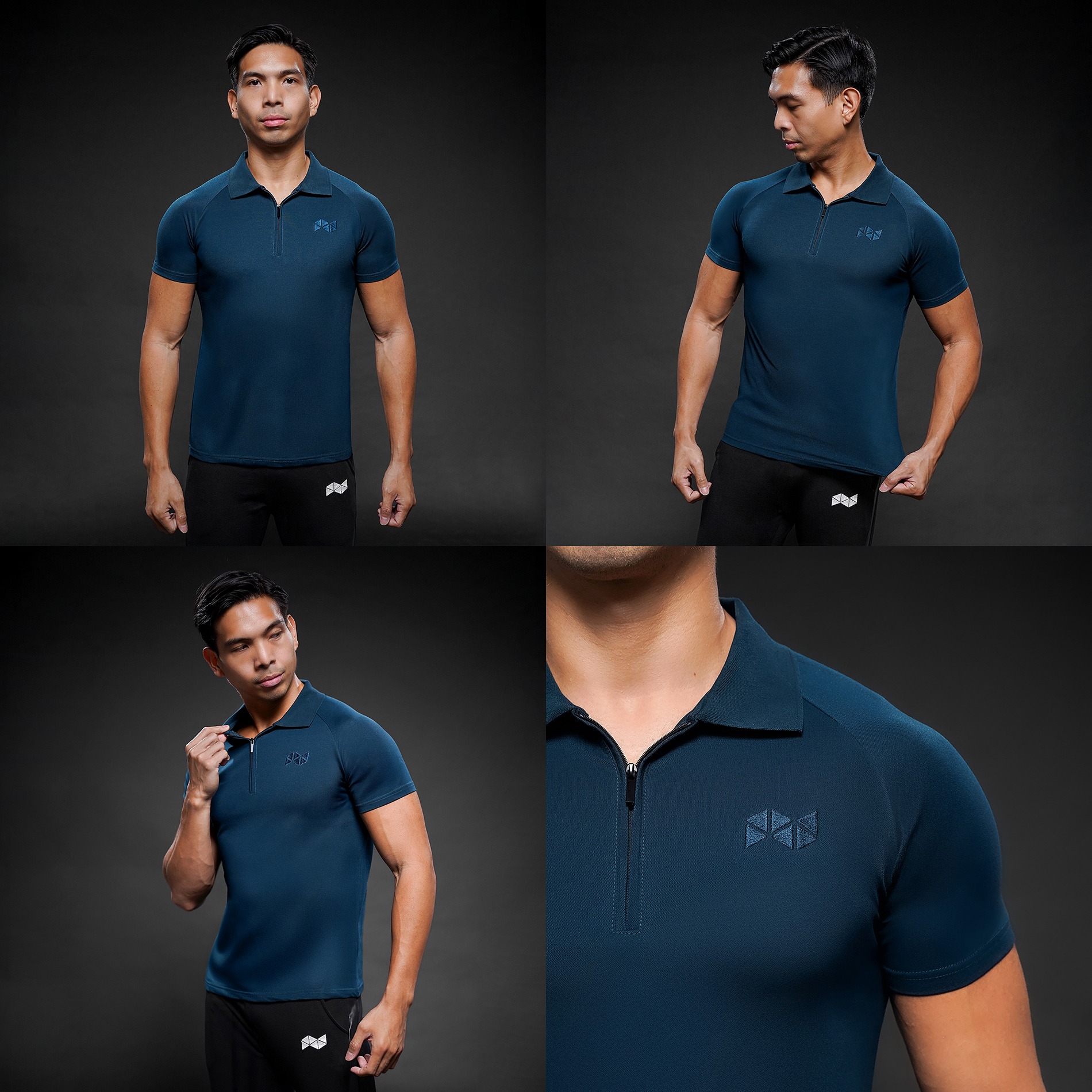 NEVERES Ace Zipper Polo Shirt