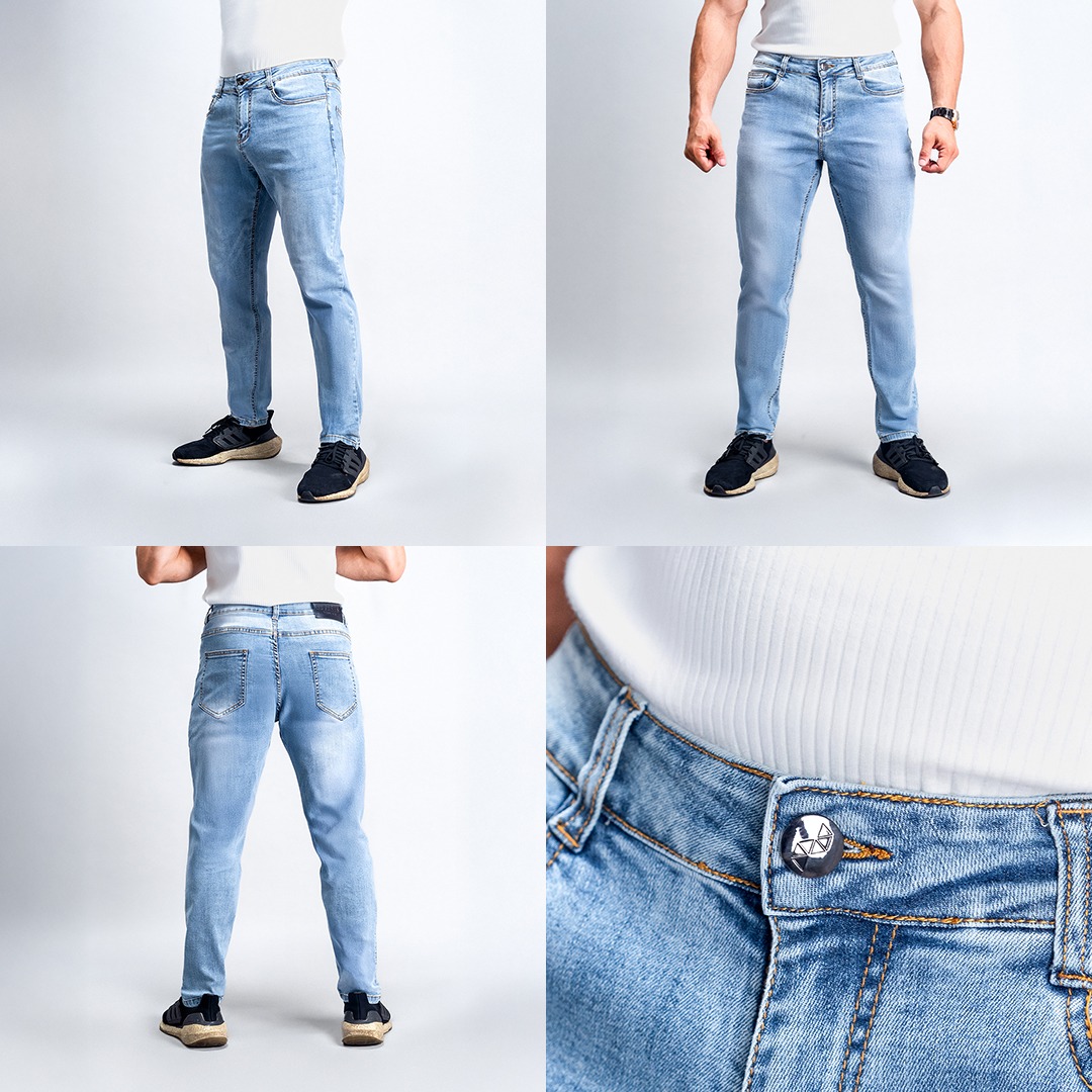 NEVERES Slimfit Stretch Tech Jeans