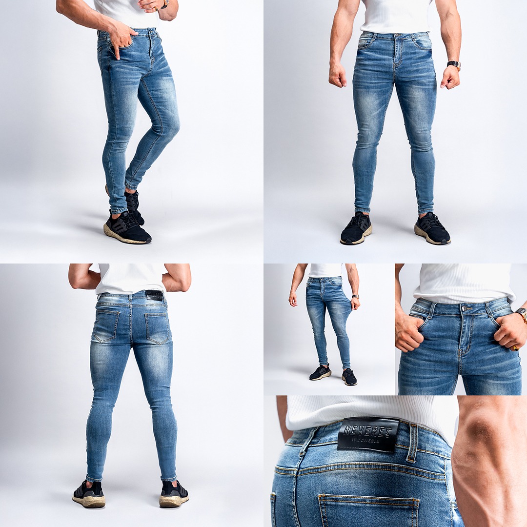 NEVERES Stretch Tech Jeans