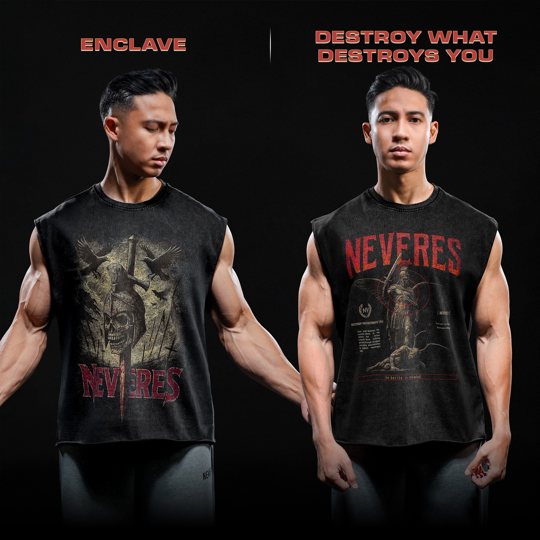 NEVERES Dark Era Muscle Cut – Front Graphic