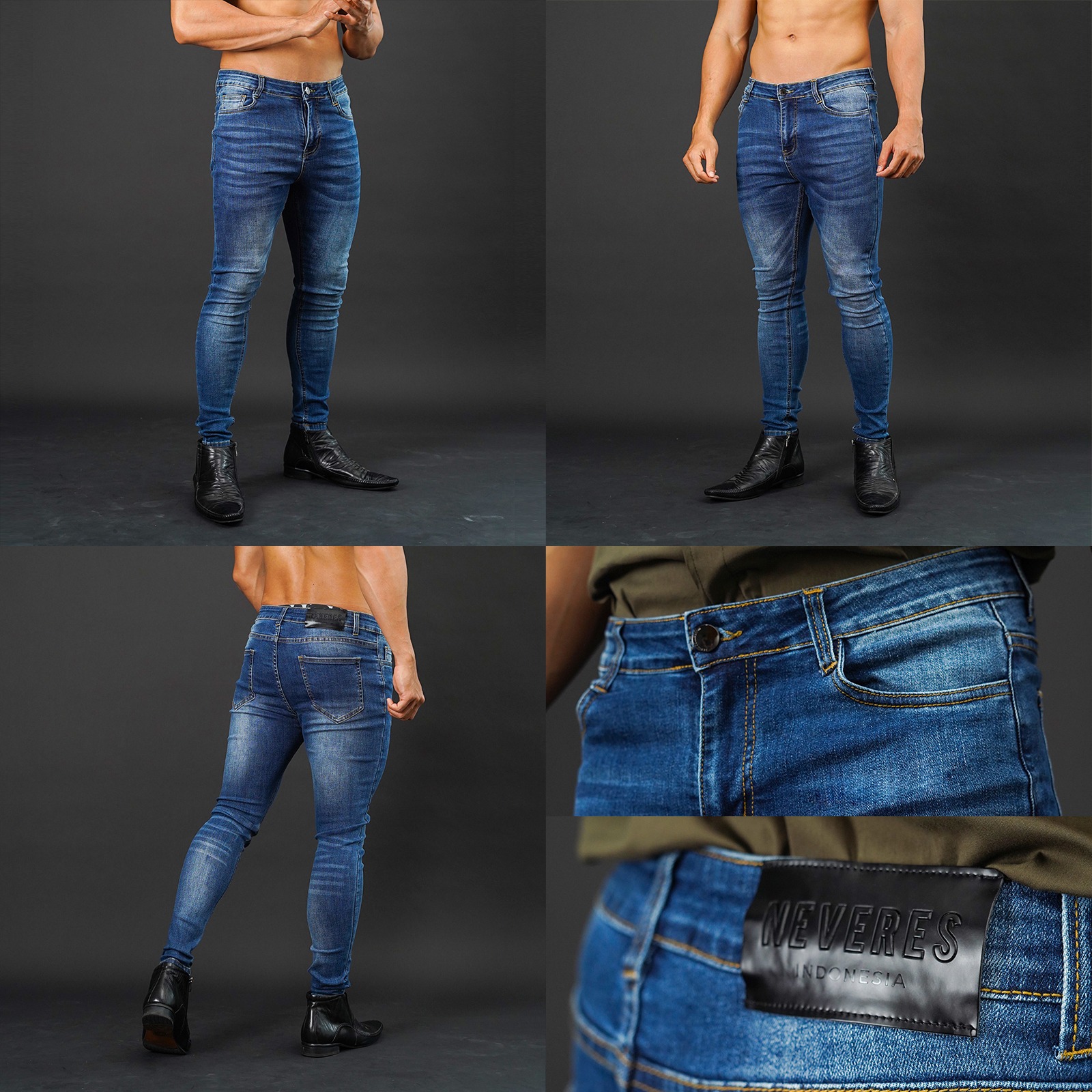 NEVERES Stretch Tech Jeans