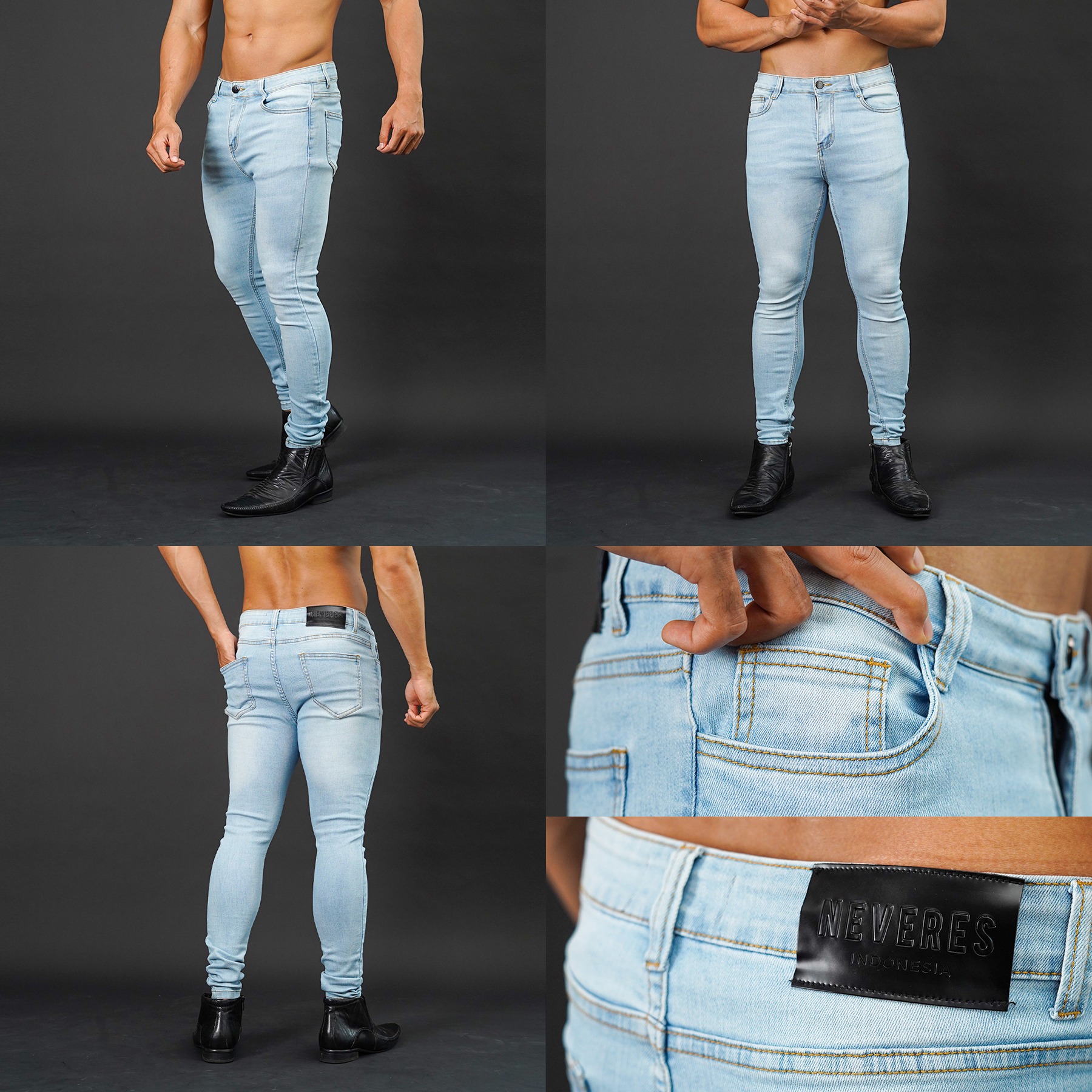 NEVERES Stretch Tech Jeans