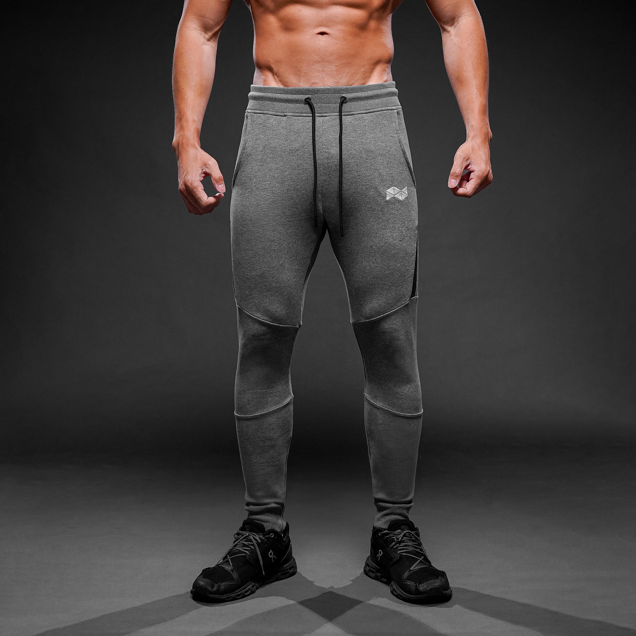 NEVERES Leather Stripe Jogger