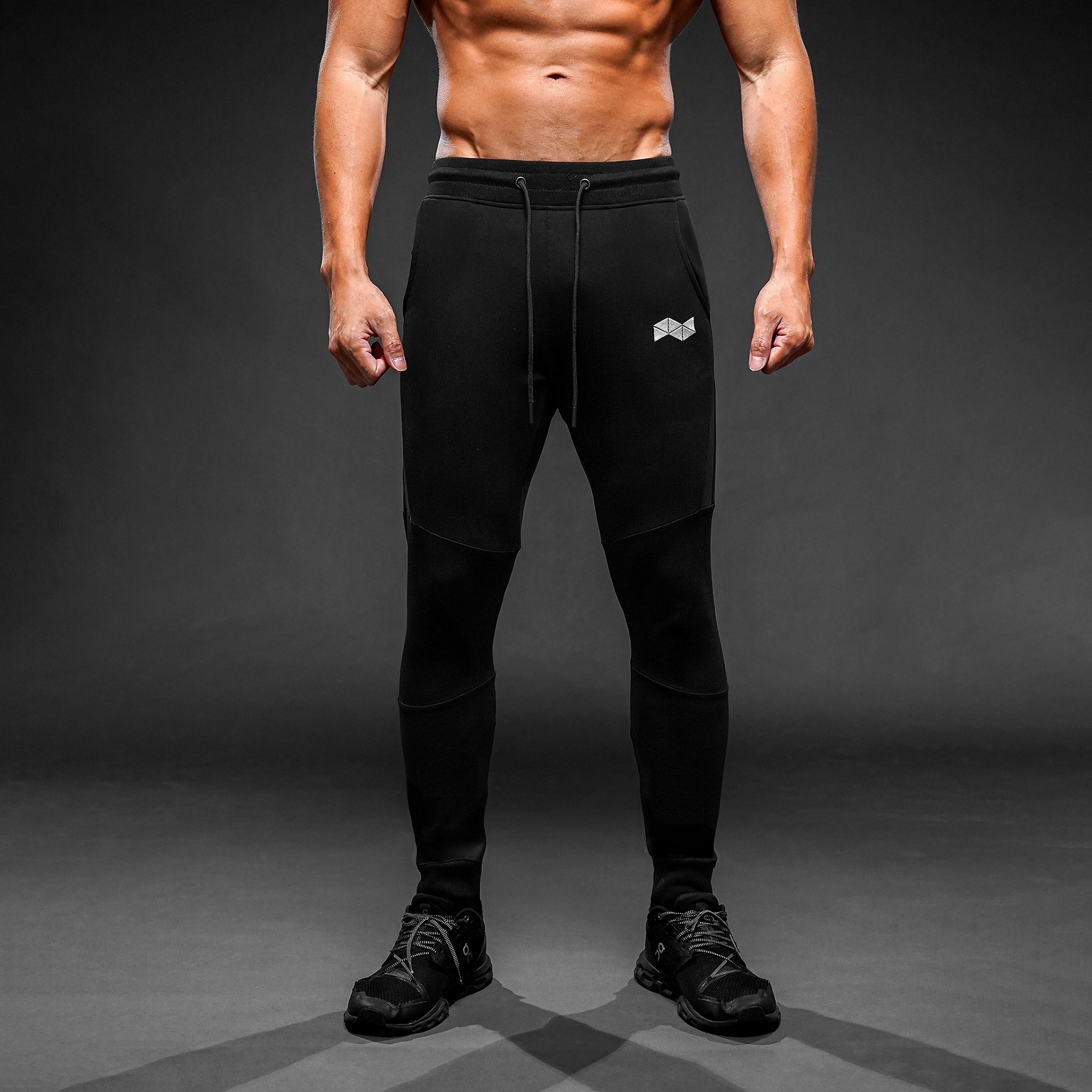 NEVERES Leather Stripe Jogger