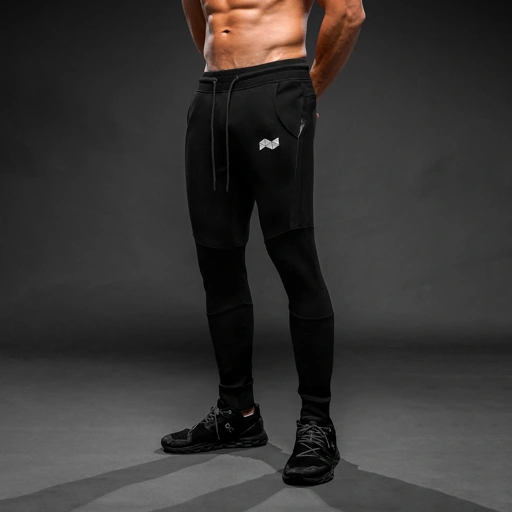 Image of NEVERES Leather Stripe Jogger