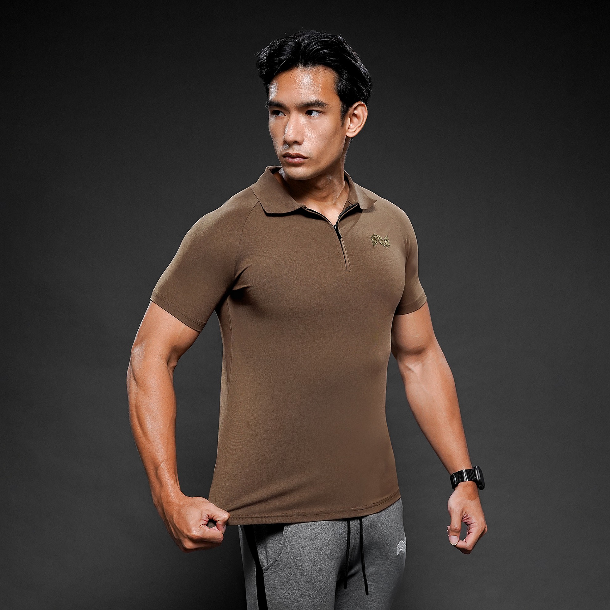 NEVERES Ace Zipper Polo Shirt