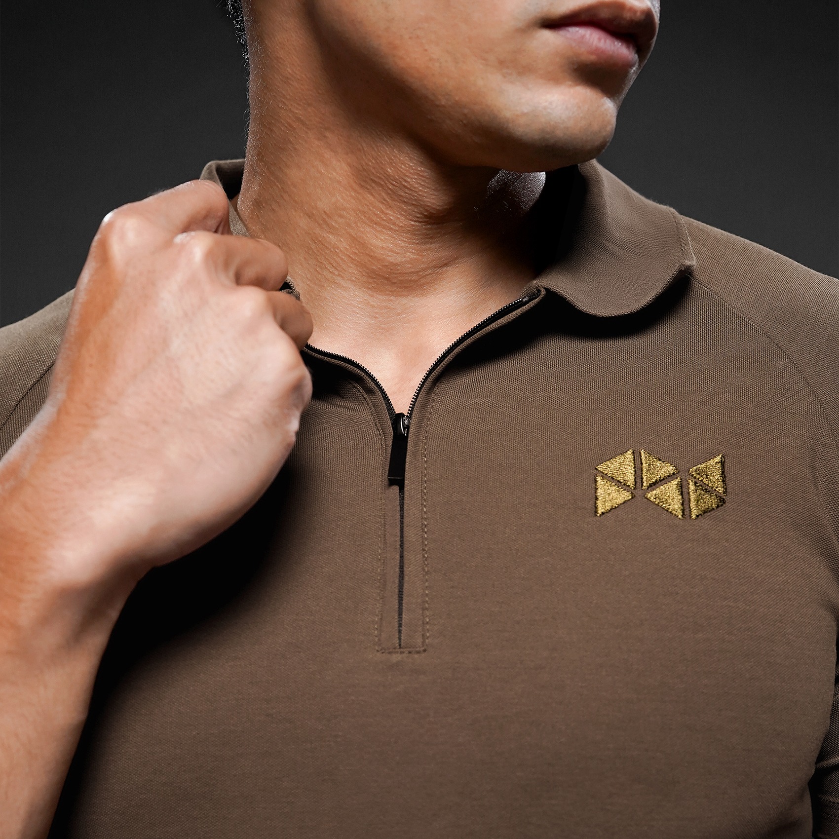 NEVERES Ace Zipper Polo Shirt