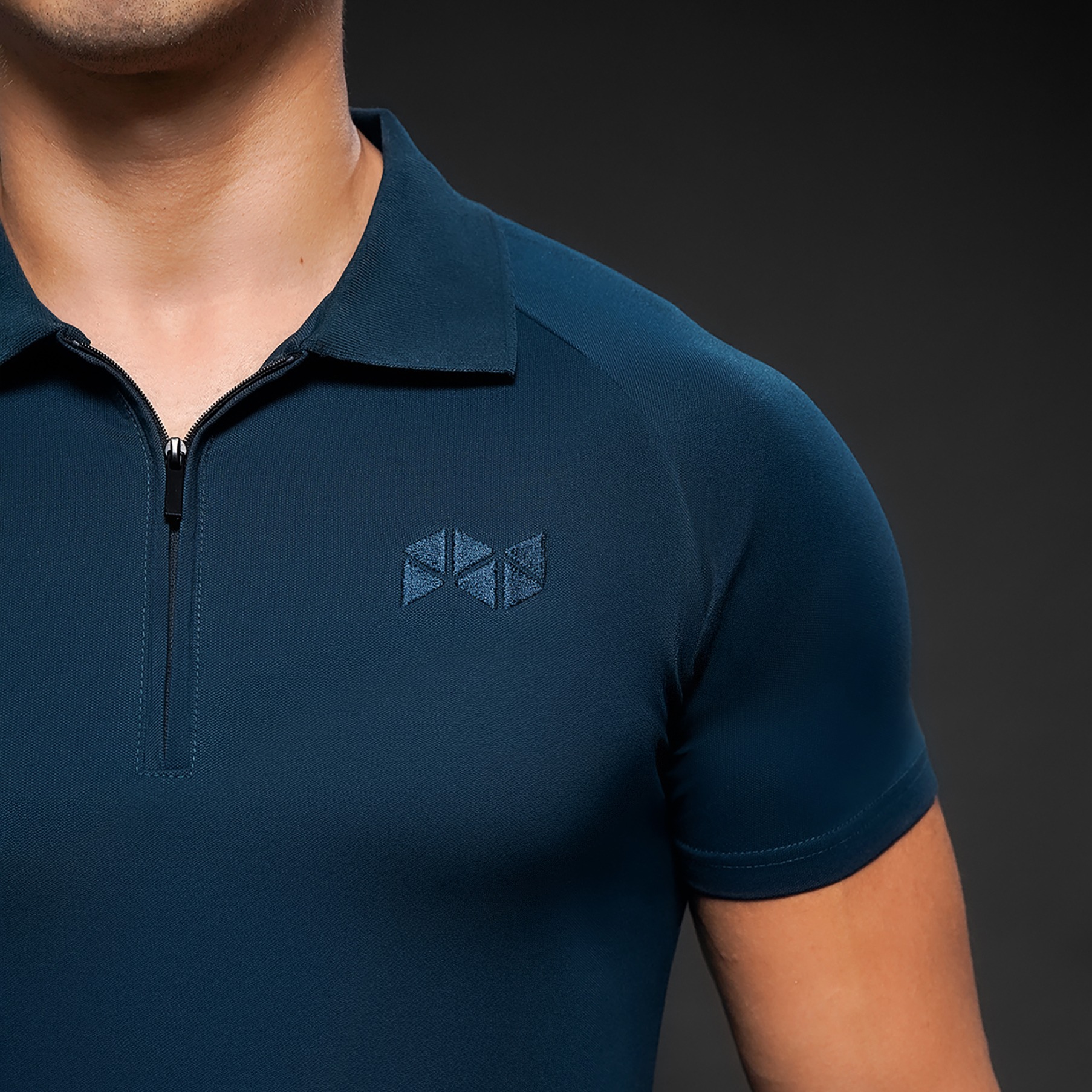 NEVERES Ace Zipper Polo Shirt