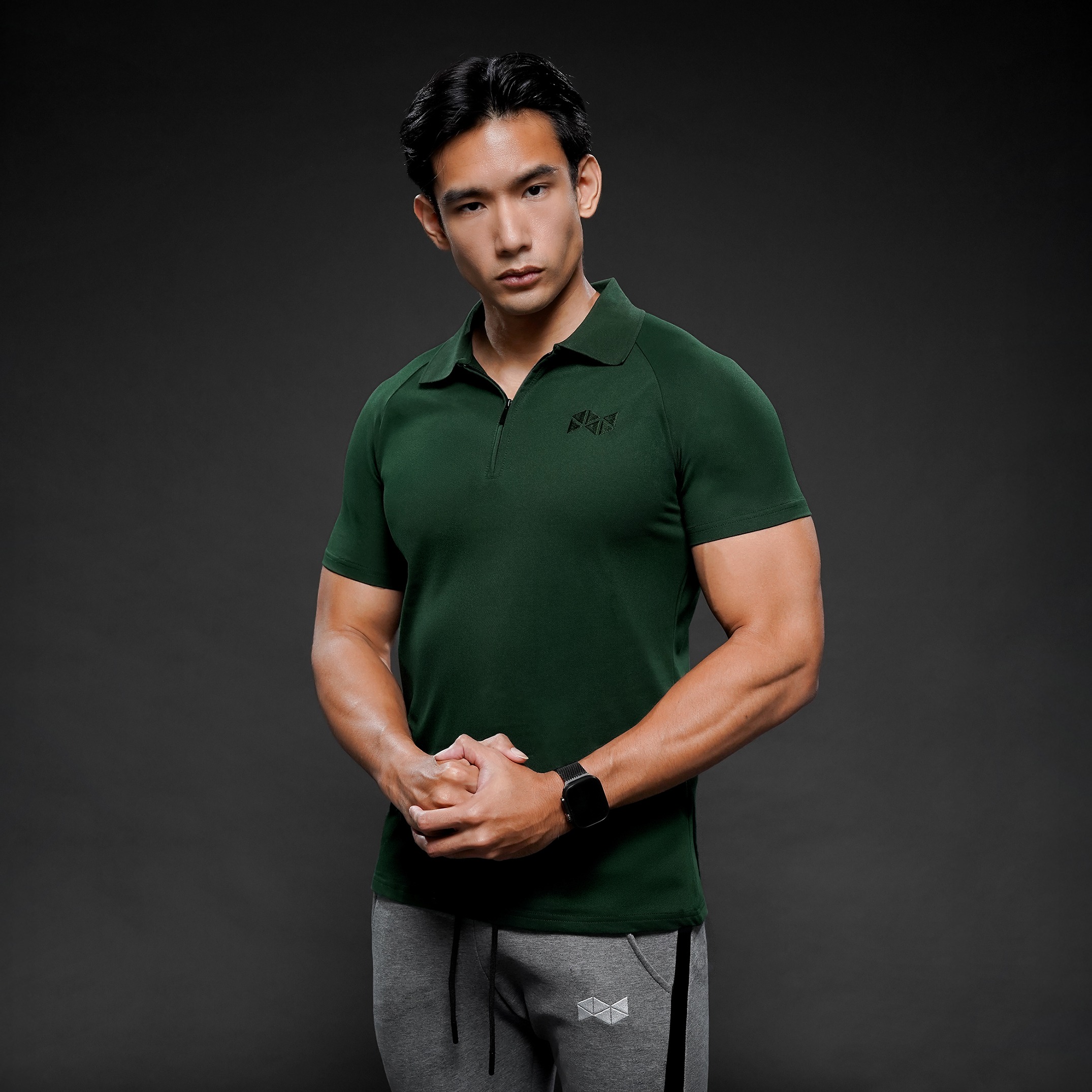 NEVERES Ace Zipper Polo Shirt