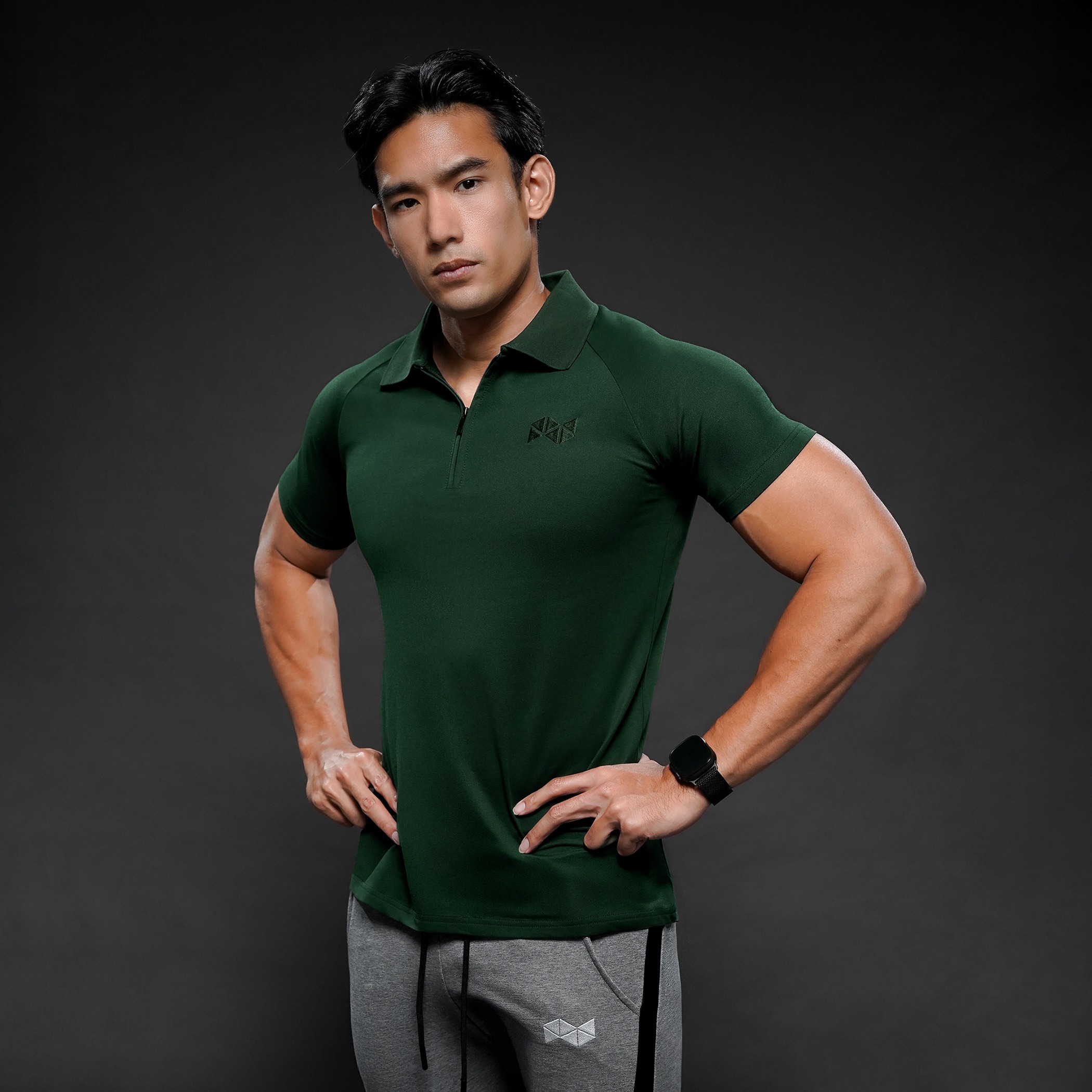 NEVERES Ace Zipper Polo Shirt