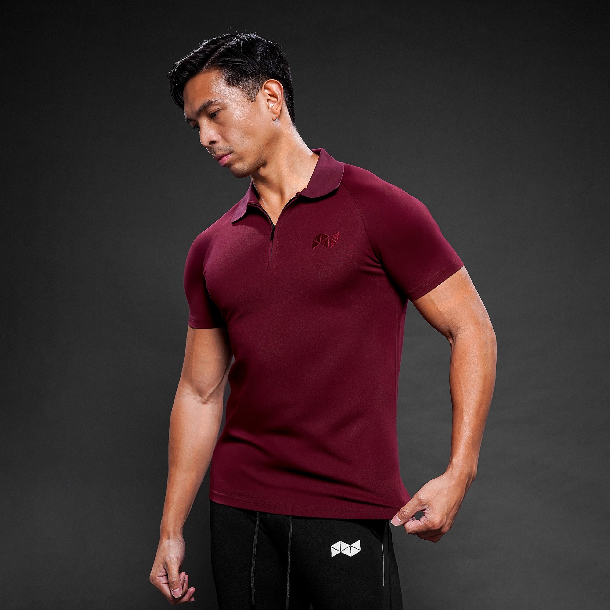 NEVERES Ace Zipper Polo Shirt