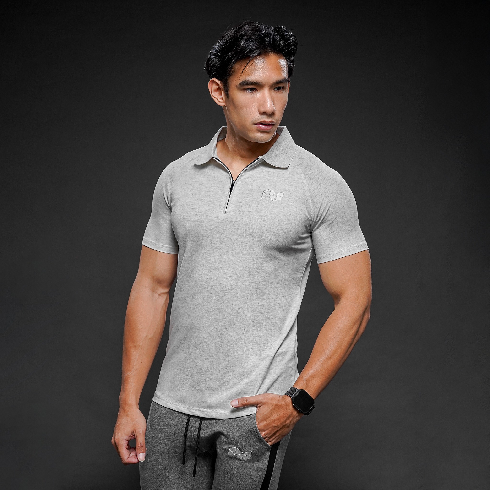 NEVERES Ace Zipper Polo Shirt