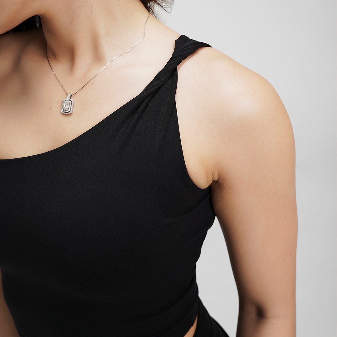 Neveres Muse Oneshoulder Tank & Flare Pants