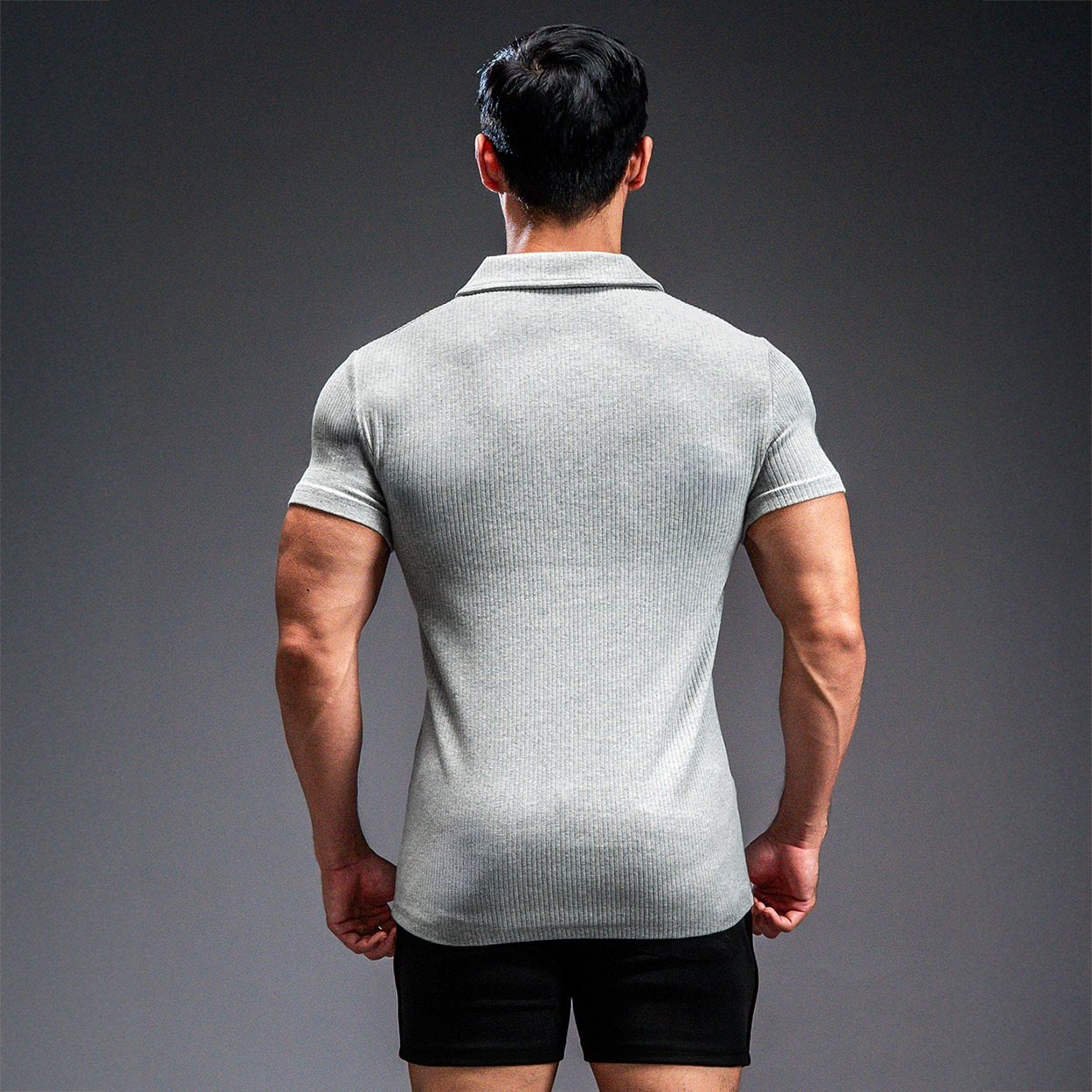 NEVERES Ultra Knit Spread Collar Polo