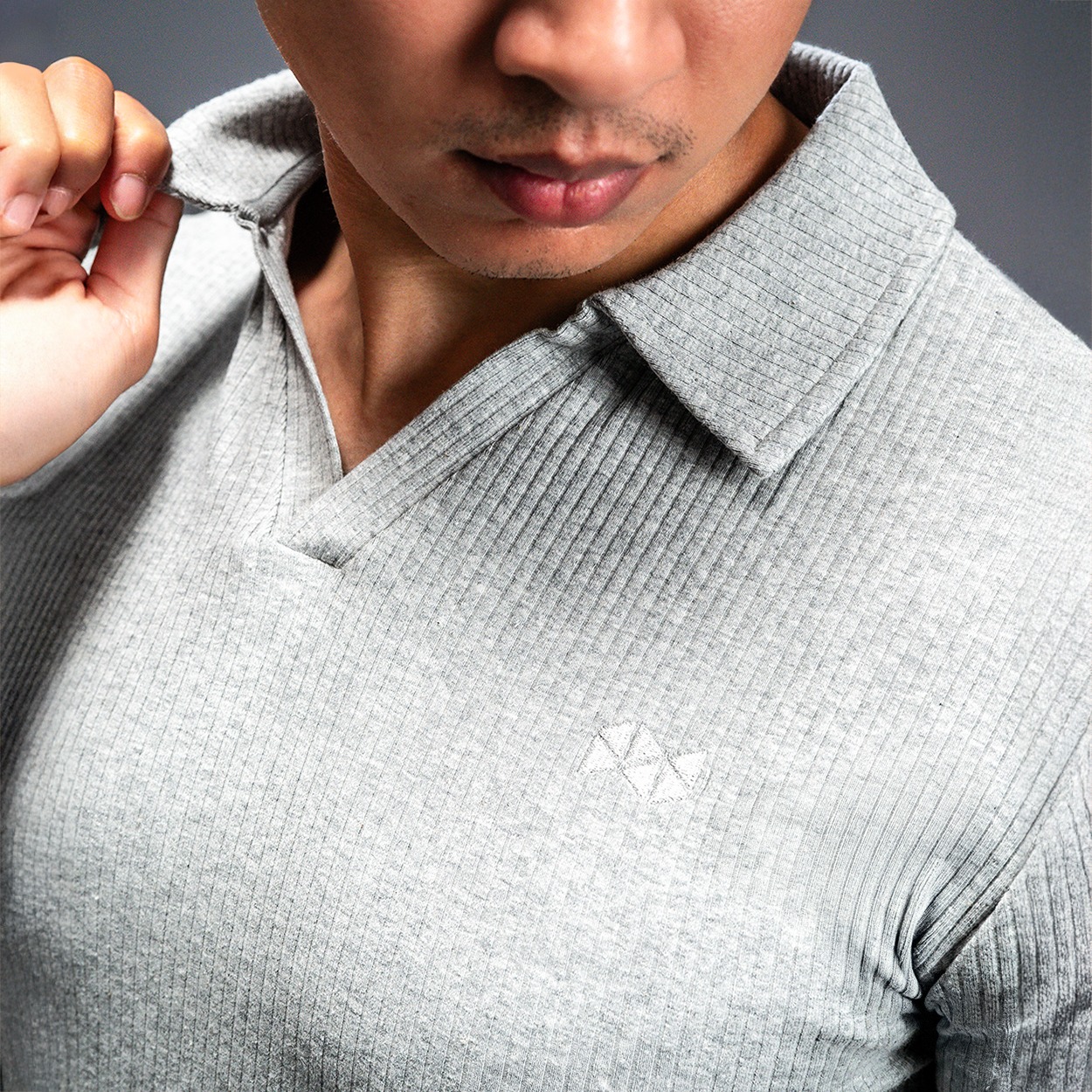 NEVERES Ultra Knit Spread Collar Polo