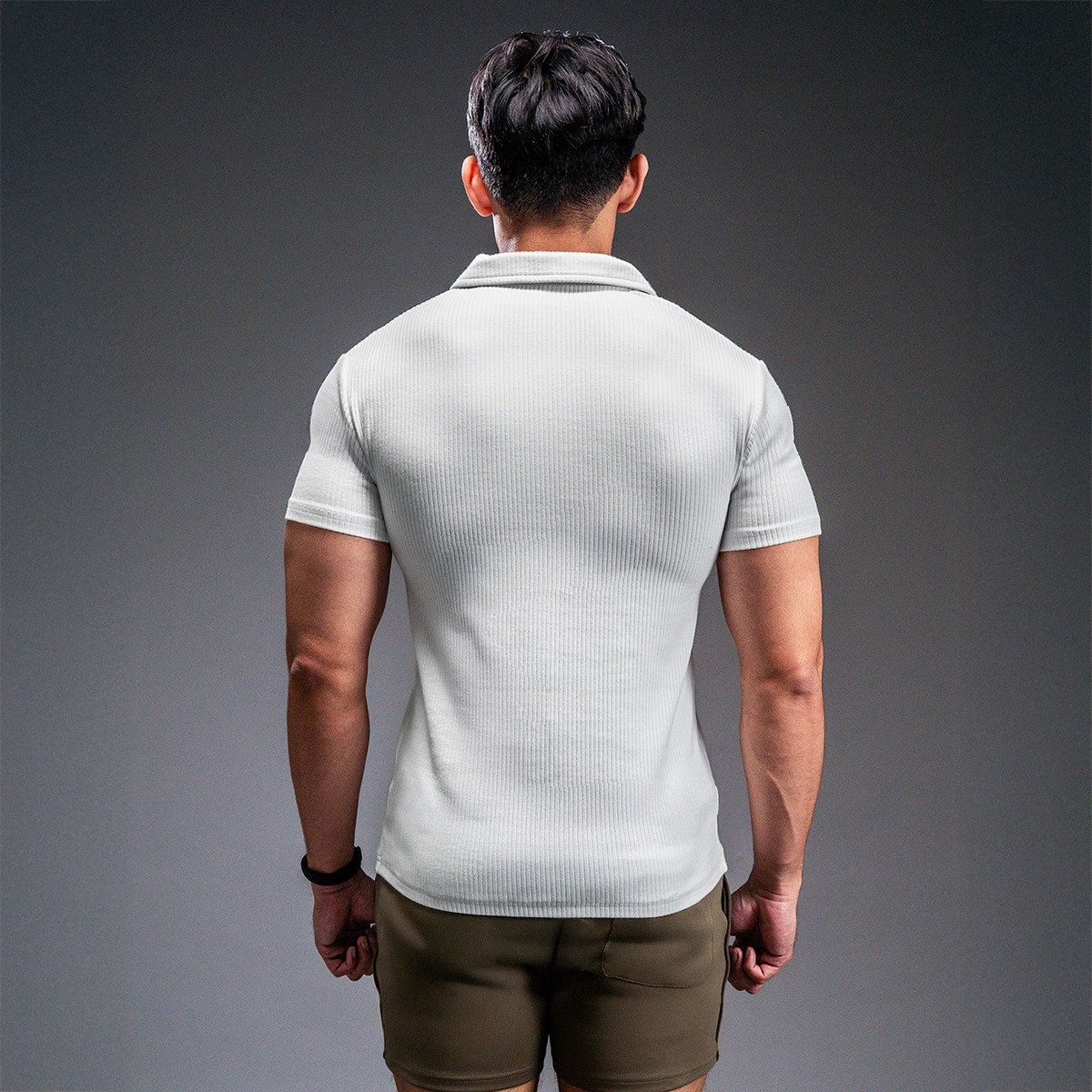 NEVERES Ultra Knit Spread Collar Polo