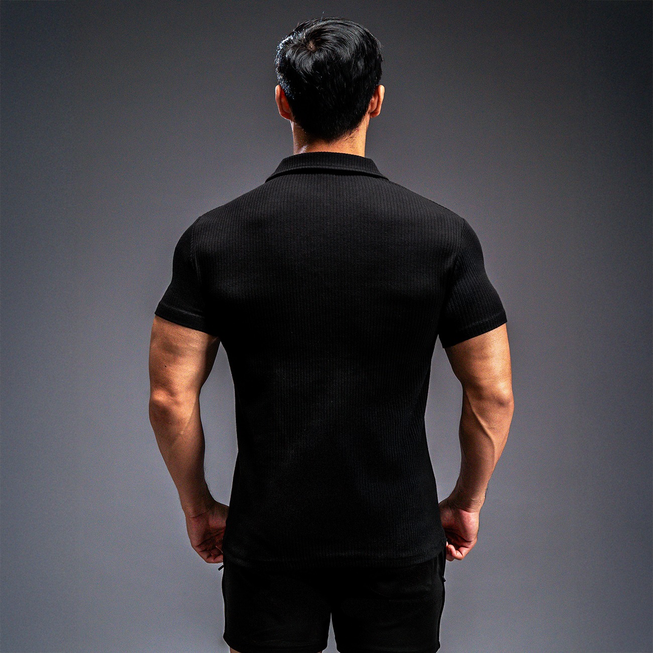 NEVERES Ultra Knit Spread Collar Polo