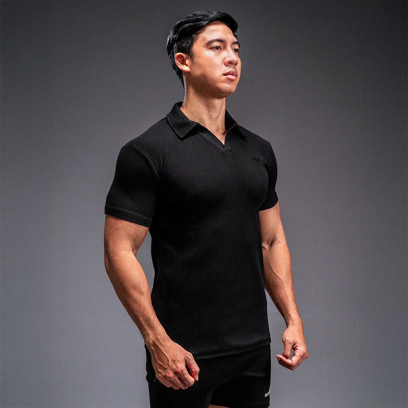 NEVERES Ultra Knit Spread Collar Polo