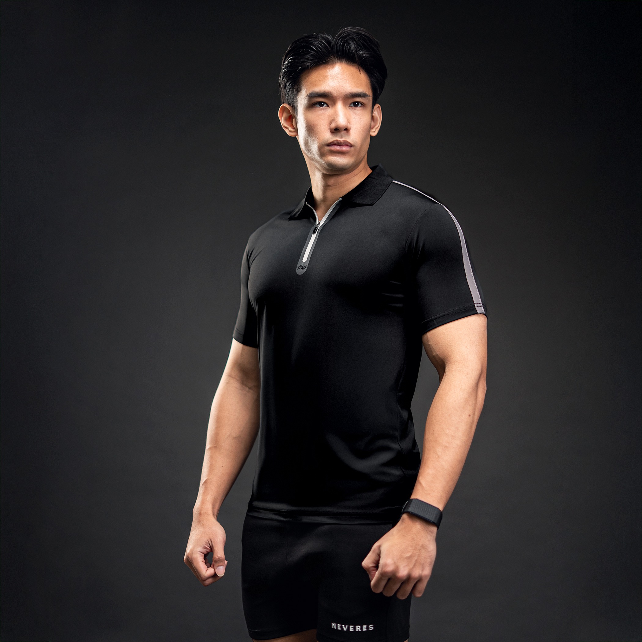 NEVERES Prime Zip Polo Shirt
