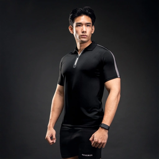 Image of NEVERES Prime Zip Polo Shirt