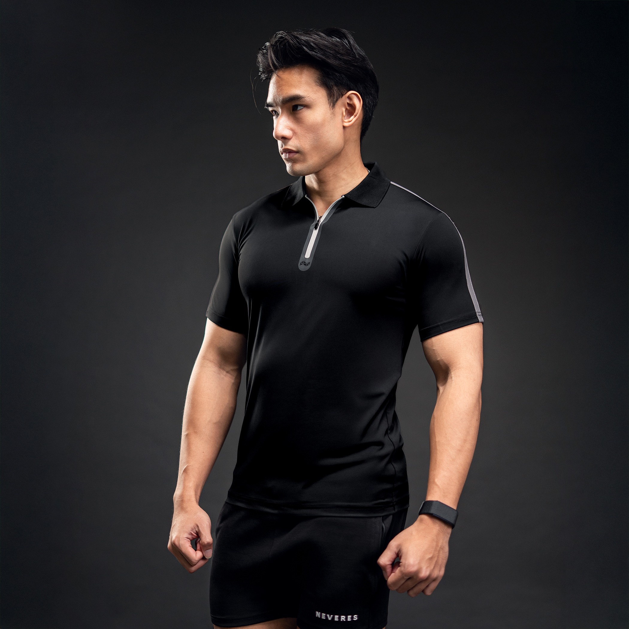 NEVERES Prime Zip Polo Shirt