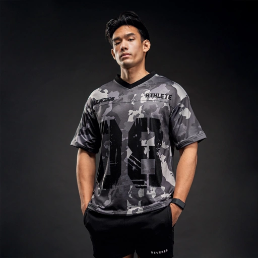 Image of NEVERES Urban Camo Rugby Oversized