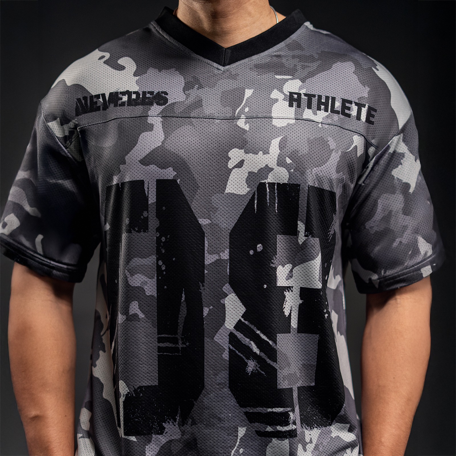 NEVERES Urban Camo Rugby Oversized